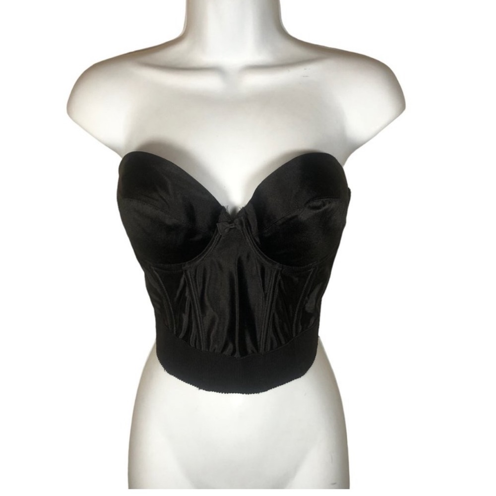 Wonderbra Stripless Backless Bustier Corset Pinup 34C